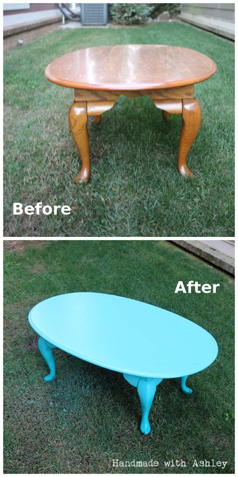 Spray Me Pretty - Coffee Table Makeover - Handmade with Ashley