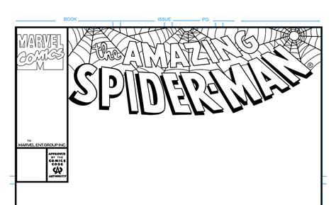 Amazing Spider-Man Comic Book Cover Template