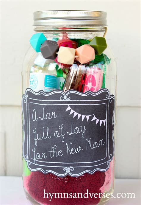 Mason Jar Gift for the New Mom | Mason jar gifts, New mom gift basket, Jar gifts