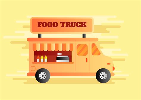 Food Truck Vector Illustration 209162 Vector Art at Vecteezy