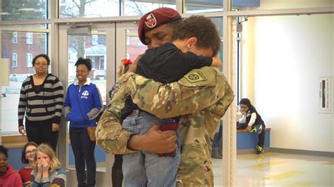 Military homecoming, soldier surprises his kid at school | EMOTIONAL - YouTube