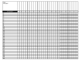 Class Record Sheet by Effective Immediately | TPT