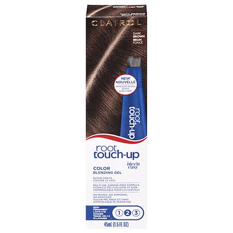 Clairol Root Touch Up Dark Brown Semi Permanent Color Blending Gel 1.5 ...