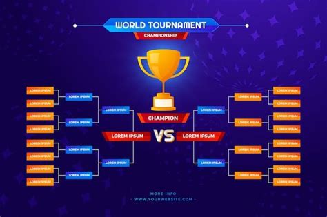 Gradient tournament schedule template | Free Vector #Freepik #freevector #tournament-schedule # ...