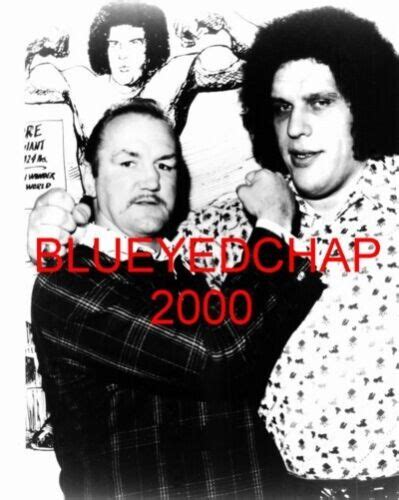 CHUCK WEPNER & ANDRE THE GIANT WRESTLER 8 X 10 WRESTLING PHOTO NWA WWWF ...