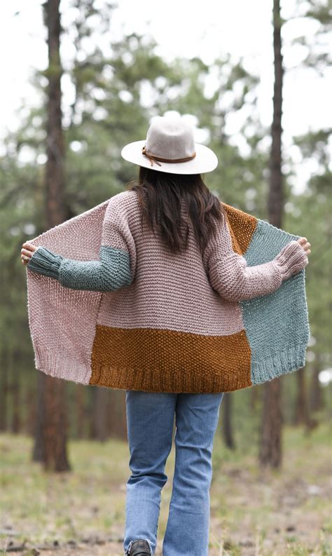 Comfy Colors Cardigan Knitting Pattern – Mama In A Stitch