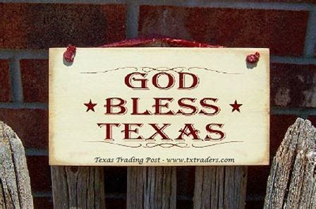 Texas Sign - God Bless Texas