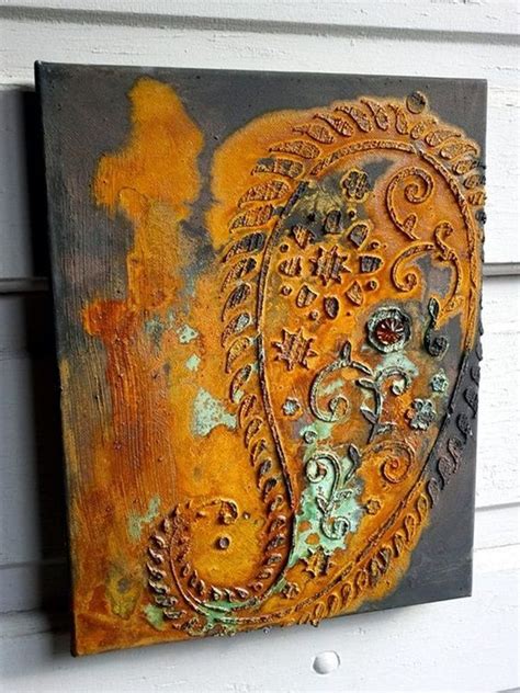 40 Utterly Beautiful Rusted Metal Art Works - Bored Art | Kunst, Dekoration, Collager