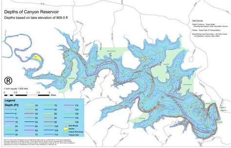 Canyon Lake Map | Army Corps of Engineers