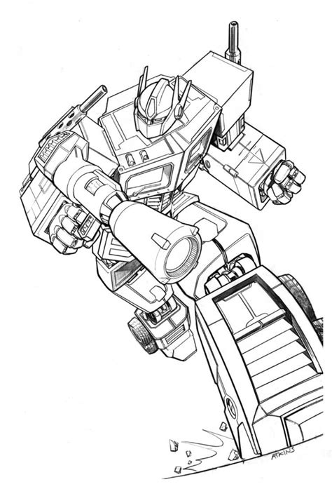 Free Printable Transformers Coloring Pages For Kids