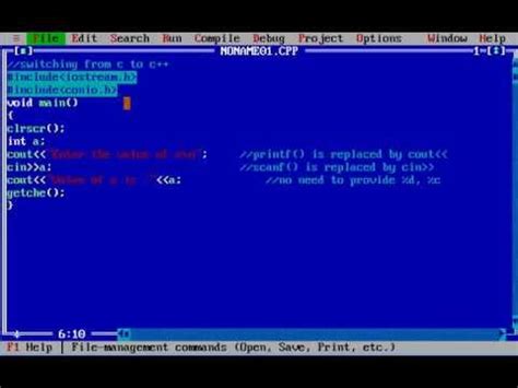 C/C++ Programming for beginners in turbo C++ Tutorial-5: converting c ...