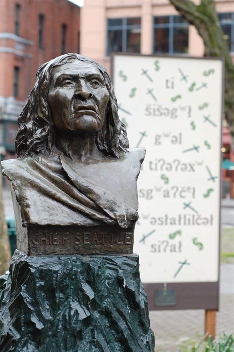 Chief Seattle | Statue honoring Chief Seattle, or Chief Seal… | Flickr