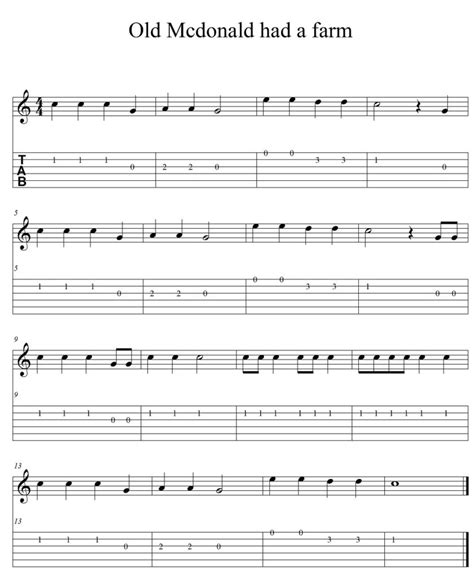 Canciones Faciles Para Guitarra Acustica Principiantes Tablatura ...