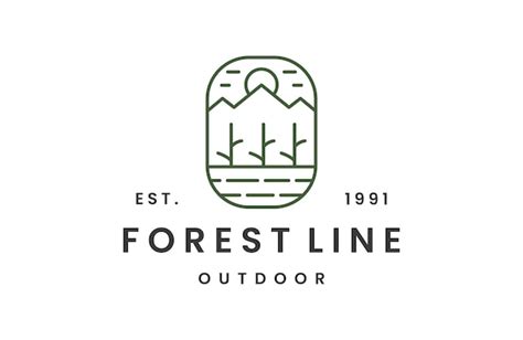 Premium Vector | Forest logo template vector illustration design