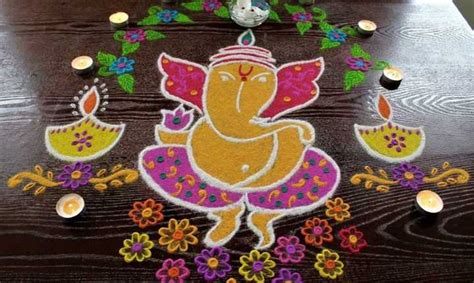 Rangoli Designs for Ganesh Chaturthi 2022 - Mompreneur Circle