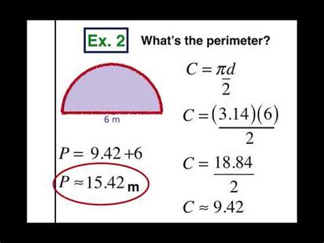 (C) Circumference of Semi Circles - YouTube