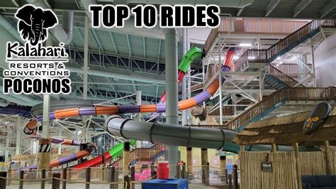 Top 10 Rides at Kalahari Poconos - YouTube