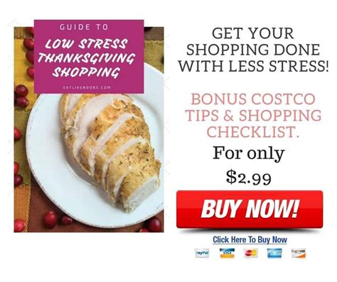 Costco Thanksgiving Dinner Checklist - Eat Like No One Else