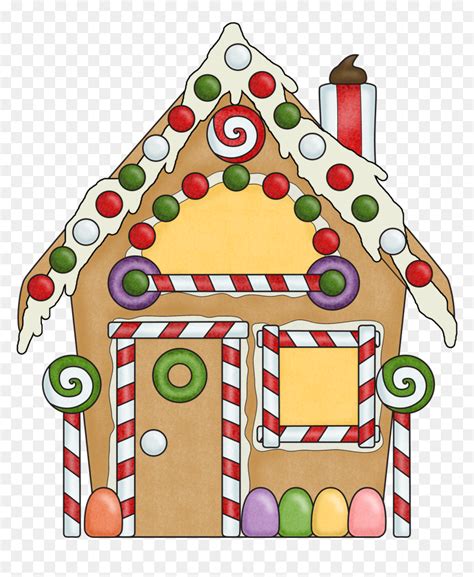 Gingerbread House Clipart Free, Png Download - Gingerbread House Xmas ...