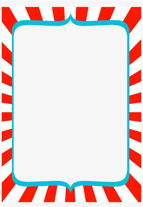 Dr Seuss Border Clipart Transparent - Dr Seuss Border Transparent PNG - 1509x2106 - Free ...