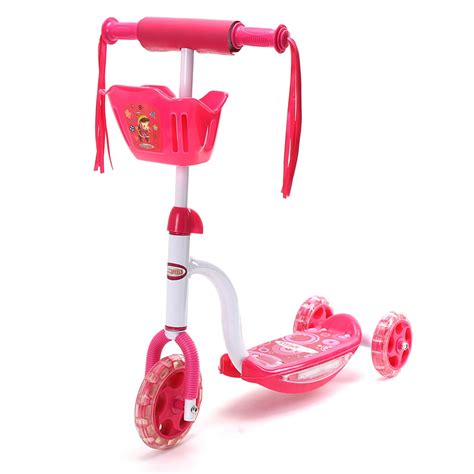 Wonderplay Scooters for Kids 3 Wheel Toddler Scooter,110lbs Weight Limit,With LED Letf Rright ...