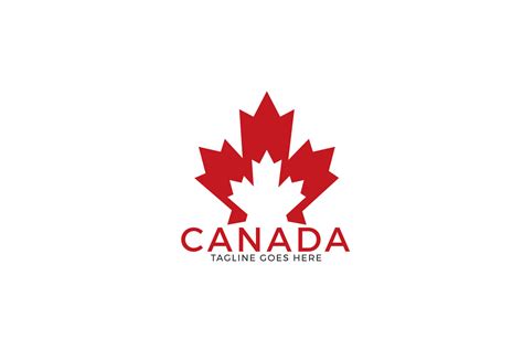 Maple leaf Canada logo design. (156025) | Logos | Design Bundles