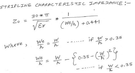 Stripline impedance calculator | converters and calculators