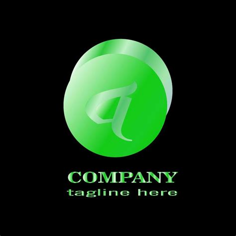 green color logo design. attractive and elegant. vector editable ...