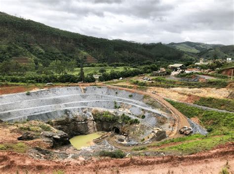 World class open pit emerald mine in Itabira, Minas Gerais state of ...