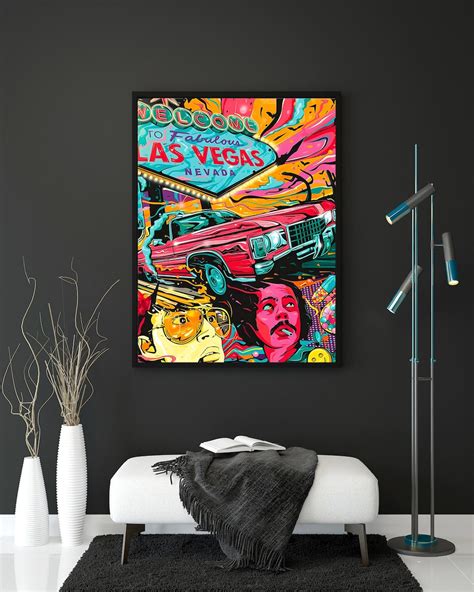 Fear and Loathing in Las Vegas Poster, Natural Canvas Wall Art, Gift Idea for Movie Lovers ...