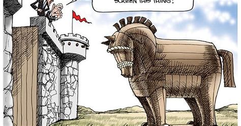 Cartoonist Gary Varvel: The Trojan horse