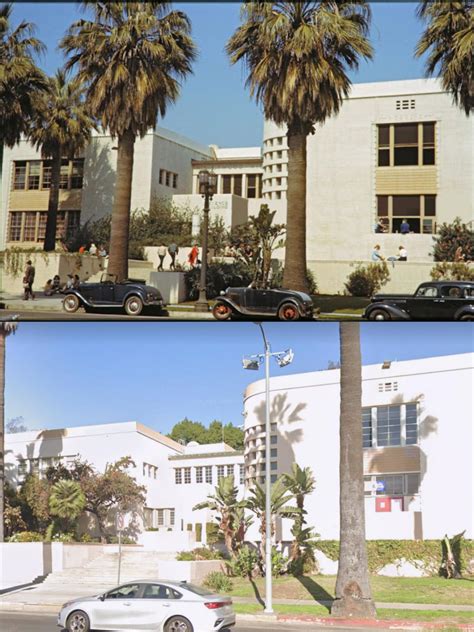 Hollywood High School in Los Angeles in 1941 and now. : r ...