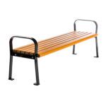 Backless Recycled Plastic Bench CAB-801B - Park Benches