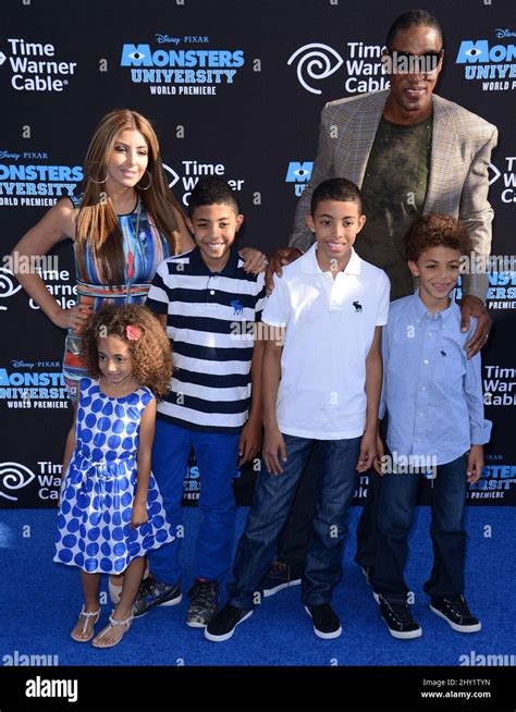 Scottie Pippen, Larsa Pippen attending the premiere of Monsters ...