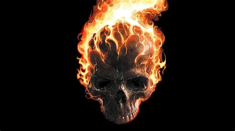 Ghost Rider Skull Wallpaper - WallpaperSafari