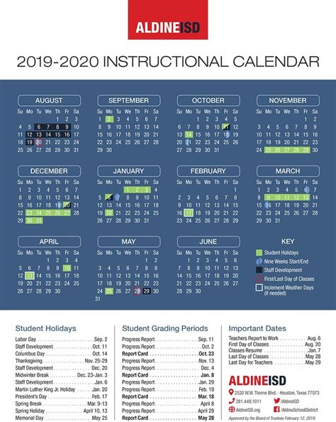 Aldine Isd Calendar 2022 - Printable Word Searches