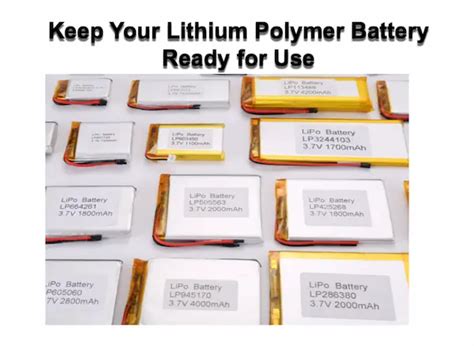 Keep Your Lithium Polymer Battery Ready for Use | Lithium_Polymer ...