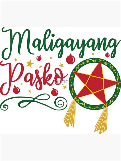 "Filipino Christmas Maligayang Pasko" Magnet for Sale by jaygo | Redbubble