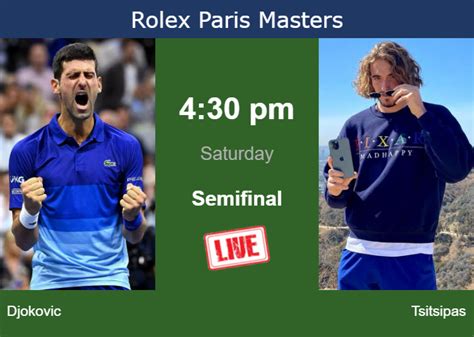 How to watch Djokovic vs. Tsitsipas on live streaming in Paris on ...