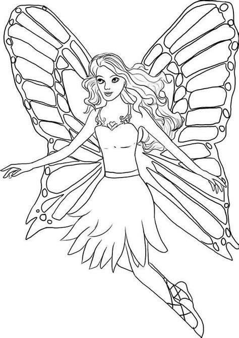 Barbie Fairytopia Coloring Pages Free - Coloring - Coloring Home