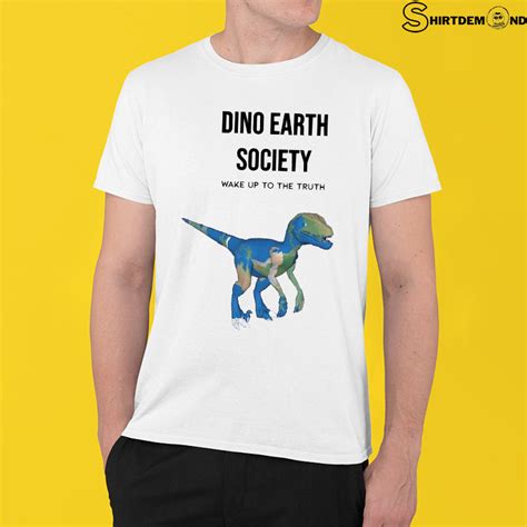 Dinosaur Flat Earth Meme – Dinosaur Earth Society Essential T-Shirt – Clothes For Chill People