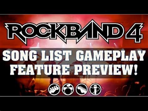 Rock Band 4 Custom Setlist Feature Preview April Update - YouTube