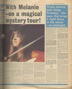 MELANIE SAFKA Interview centre pages Vintage Music Press article/cutting 1971