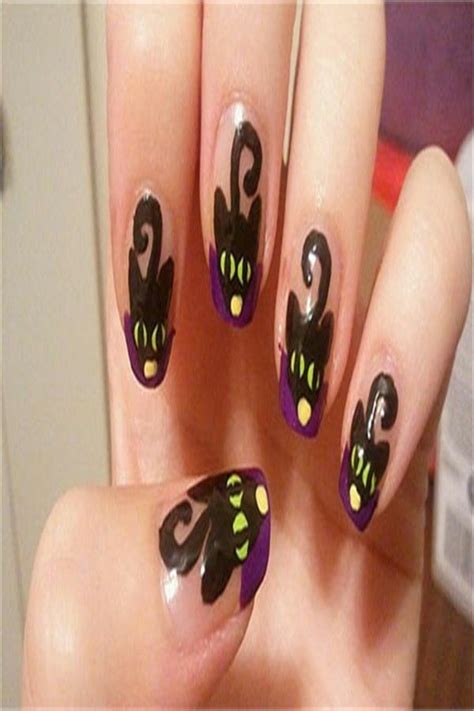 30+ Pretty And Modern Black Cat Nail Art Designs Ideas - Fashonails | Cat nail art, Cat nails ...