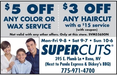 Supercuts Free Haircut Coupon