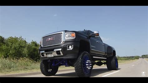 GMC Denali HD Dually On 26s Wrapped In 40" Fury Tires With A 12" Kandy Blue Cognito Lift Kit ...