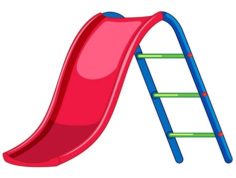 Red slide playground equipment 525908 Vector Art at Vecteezy