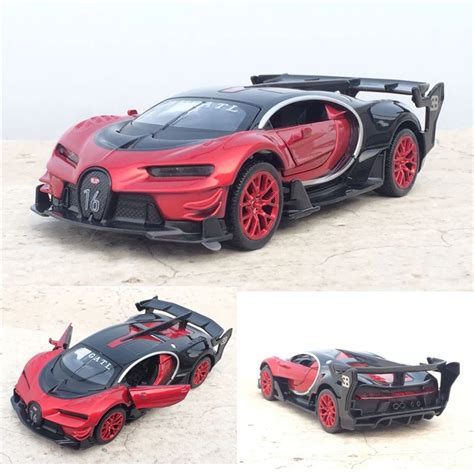 1:32 Scale Bugatti Veyron Alloy Diecast Car Model Toy Electronic Car with Pull Back light Kids ...