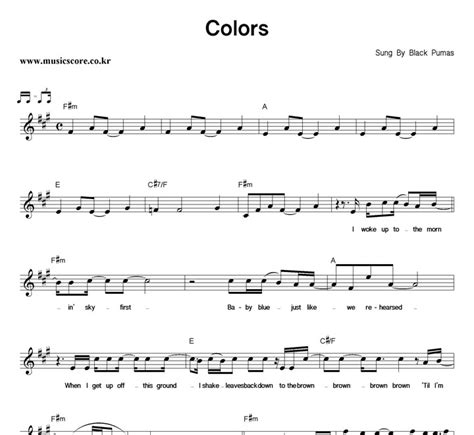 Black pumas Colors Bass Transcription Brendan Bond