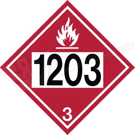 SRUPLAC028-1203 | Flammable Gasoline Class 3 – 1203